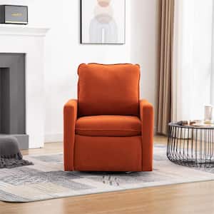 Orange Leisure Swivel Barrel Sofa Arm Chair for Living Room
