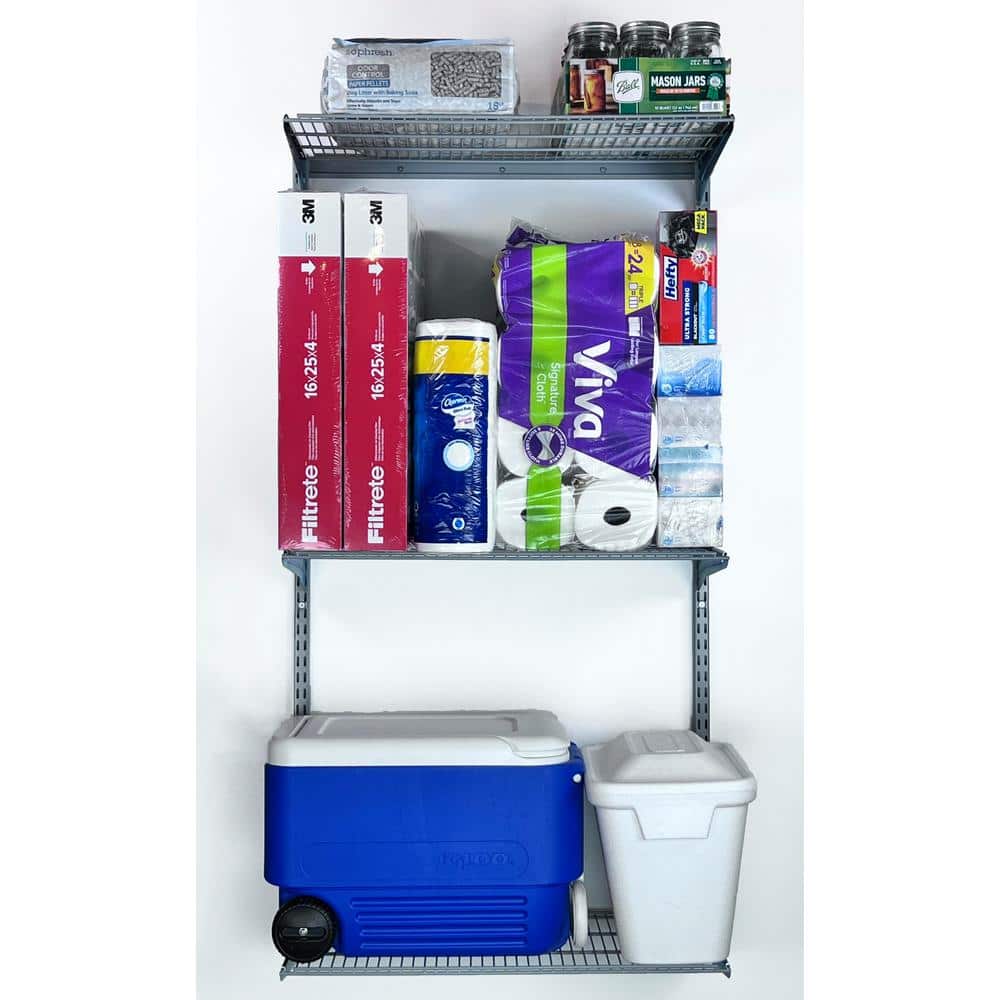Gray Epoxy Coated Steel Heavy Duty Wire Shelf