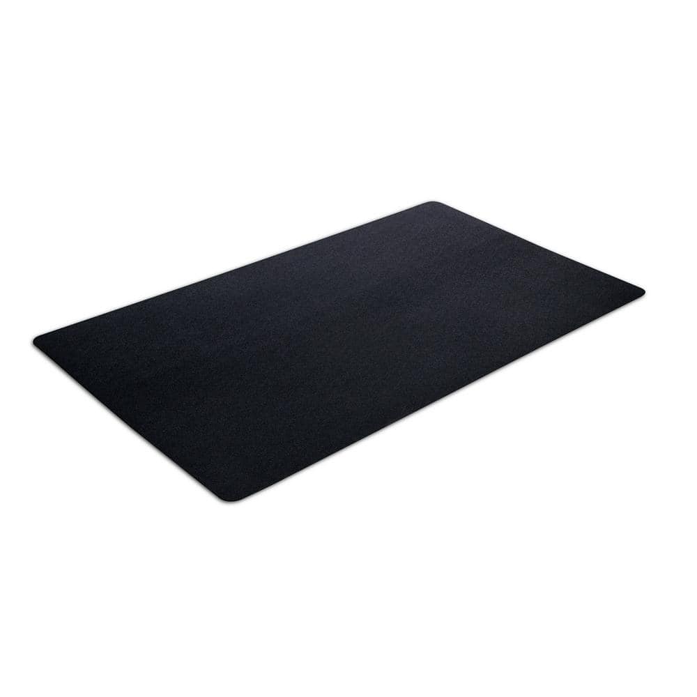 4pc-black-carpet-rubber-mat-set-with-velcro-positioning-tabs-universal-trim-to-fit-design-non-slip-waterproof-rubber-body-patented-soft-pile-hard-wearing-foot-pads-comfort-protection