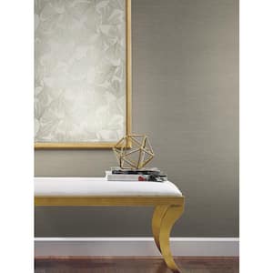 Shining Sisal Grasscloth White Textured Paper Non-Pasted Wallpaper