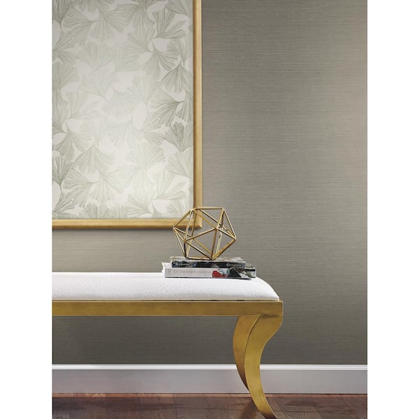 Shining Sisal Grasscloth White Textured Paper Non-Pasted Wallpaper