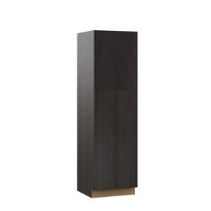 Designer Series Edgeley Assembled 24x84x23.75 in. Pantry Kitchen Cabinet in Thunder