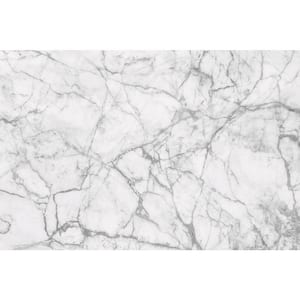 Glam White Marble Animals Wall Mural