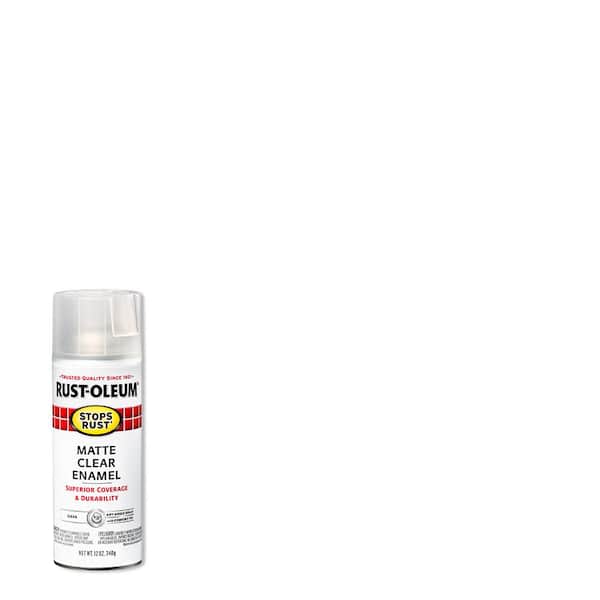 Rust-Oleum Stops Rust 12 oz. Protective Enamel Matte Clear Spray Paint