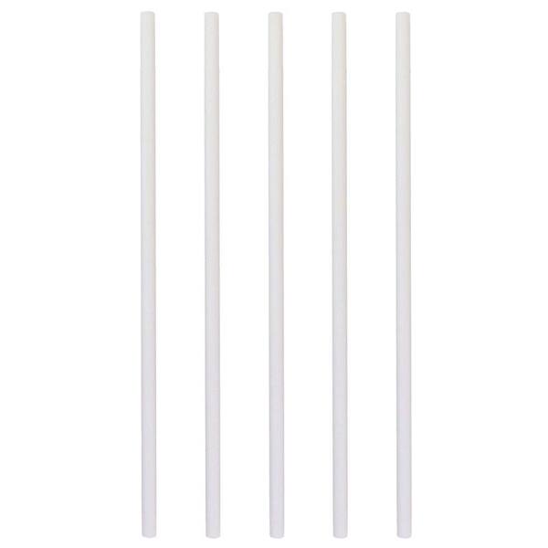 Pegatha 32 in. x 3/4 in. Aluminum White Round Deck Railing Baluster (5-Pack)