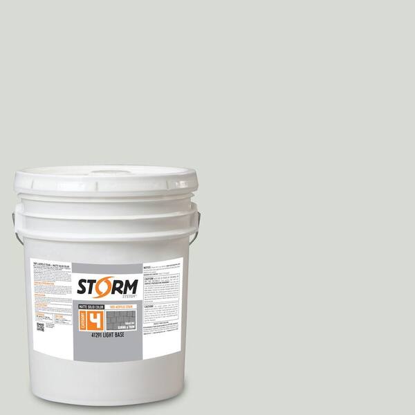 Storm System Category 4 5 gal. Pigeon Feather Matte Exterior Wood Siding 100% Acrylic Stain