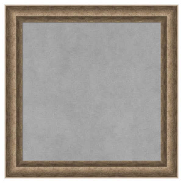 Amanti Art Angled Bronze 19 in. x 19 in. Framed Magnetic Board