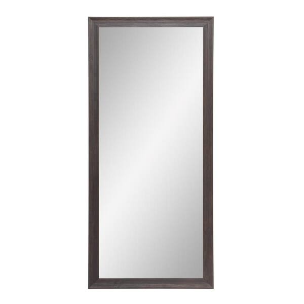 BrandtWorks Medium Brown Wood Rustic Mirror (31.5 in. H X 70.5 in. W)