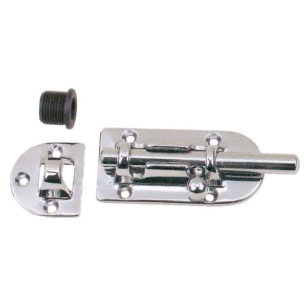 perko Chrome-Plated Bronze 3/8 in. Barrel Bolt - 4-5/16 in. x 1-7/16 in.