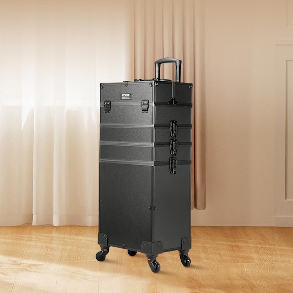 Rolling Train Case 4-in-1 Portable Professional Cosmetic Makeup outlet Travel