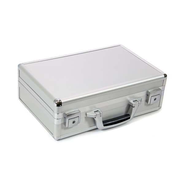  SUPVOX Aluminum Hard Case Briefcase Box Lockable Flight Case  Carrying Tools Container for Test Instruments Cameras Tools Mechanical  Garage Silver : Electronics