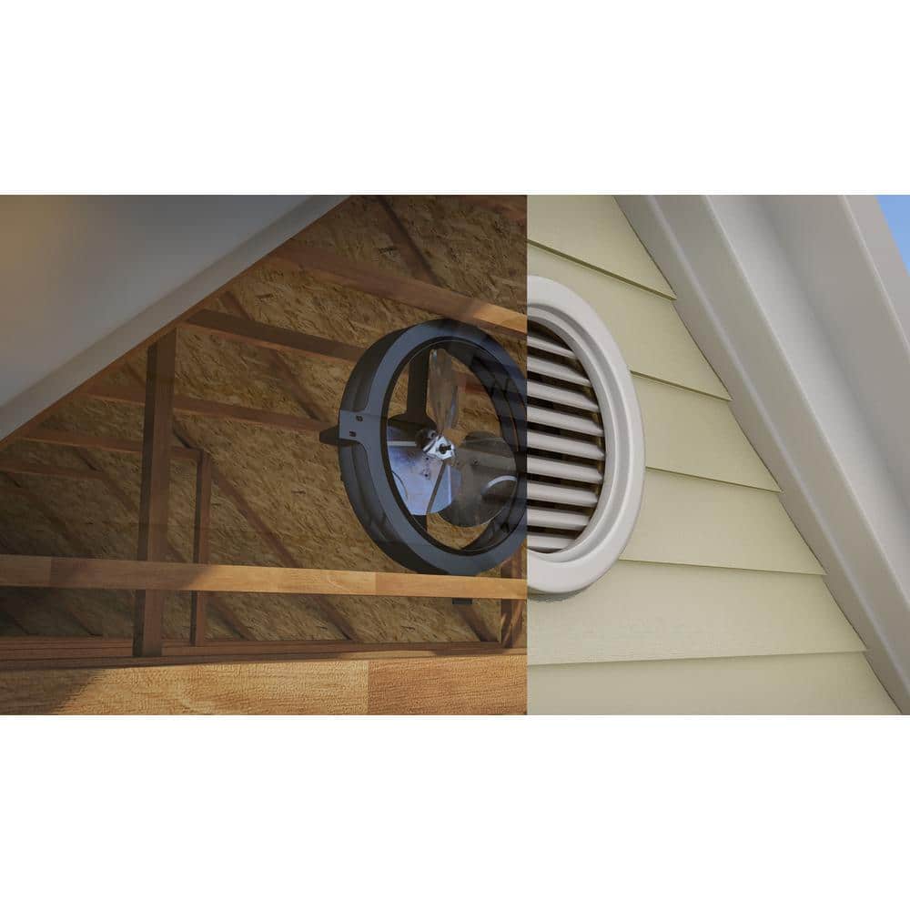 800 CFM Solar Powered Roof Mount Gable Fan