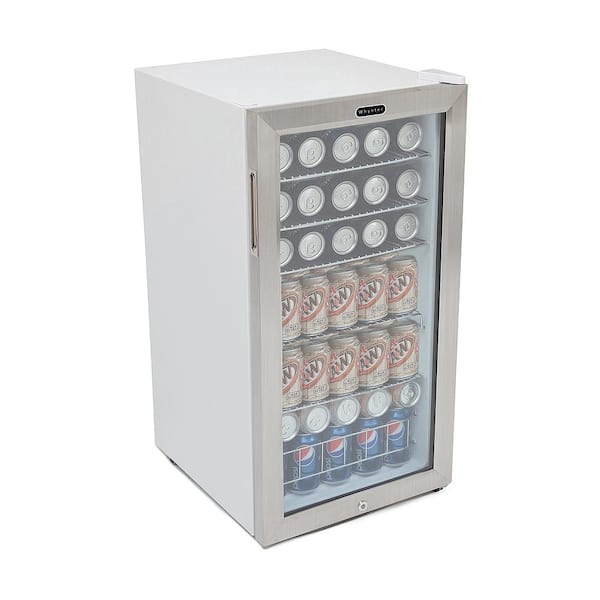 Euhomy Beverage Refrigerator and Cooler, 120 Can Mini fridge with 120Can  Silver