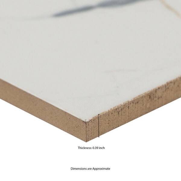 MSI Take Home Tile Sample - Lockson Mix 4 in. x 4 in. Glossy White