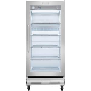 Commercial 19.7 cu. ft. Single Door Merchandiser Refrigerator in Stainless Steel