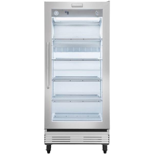 Frigidaire Commercial 19.7 cu. ft. Single Door Merchandiser Refrigerator in Stainless Steel