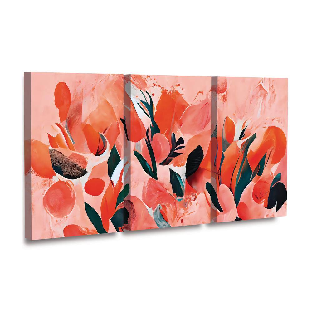 Treechild 'Wild Tulips' Multi Panel Unframed Canvas Wall Art