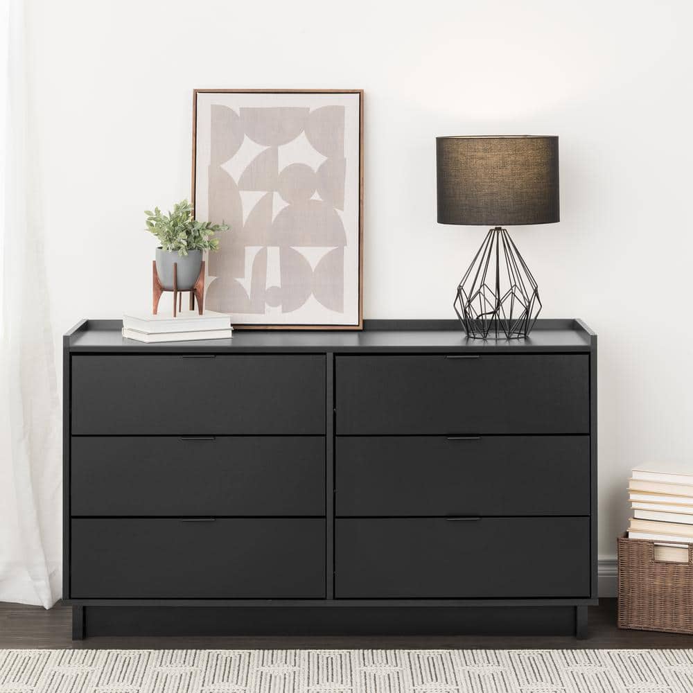 UPC 772398000558 product image for Simply Modern Black 6 Drawer 52.5 in. W Dresser | upcitemdb.com