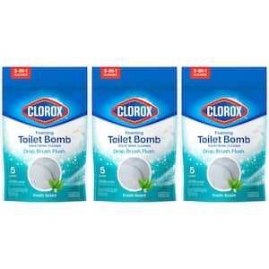 Foaming Toilet Bomb Fresh Scent Toilet Bowl Cleaner (15-Count)