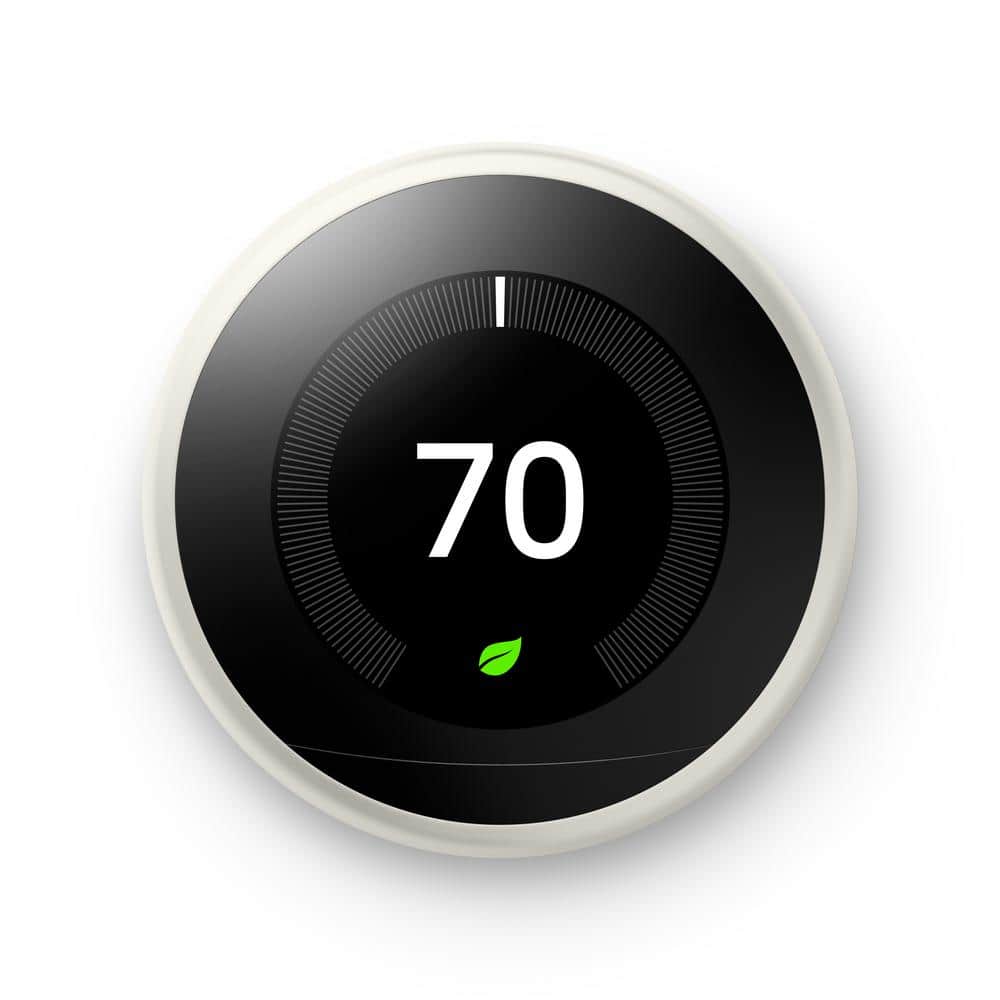 Google™ Nest HVAC System Programmable Smart Thermostat With Sensor, White