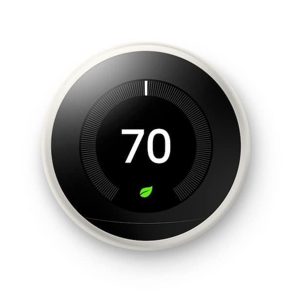 Google Nest Learning Thermostat - Smart Wi-Fi Thermostat - White