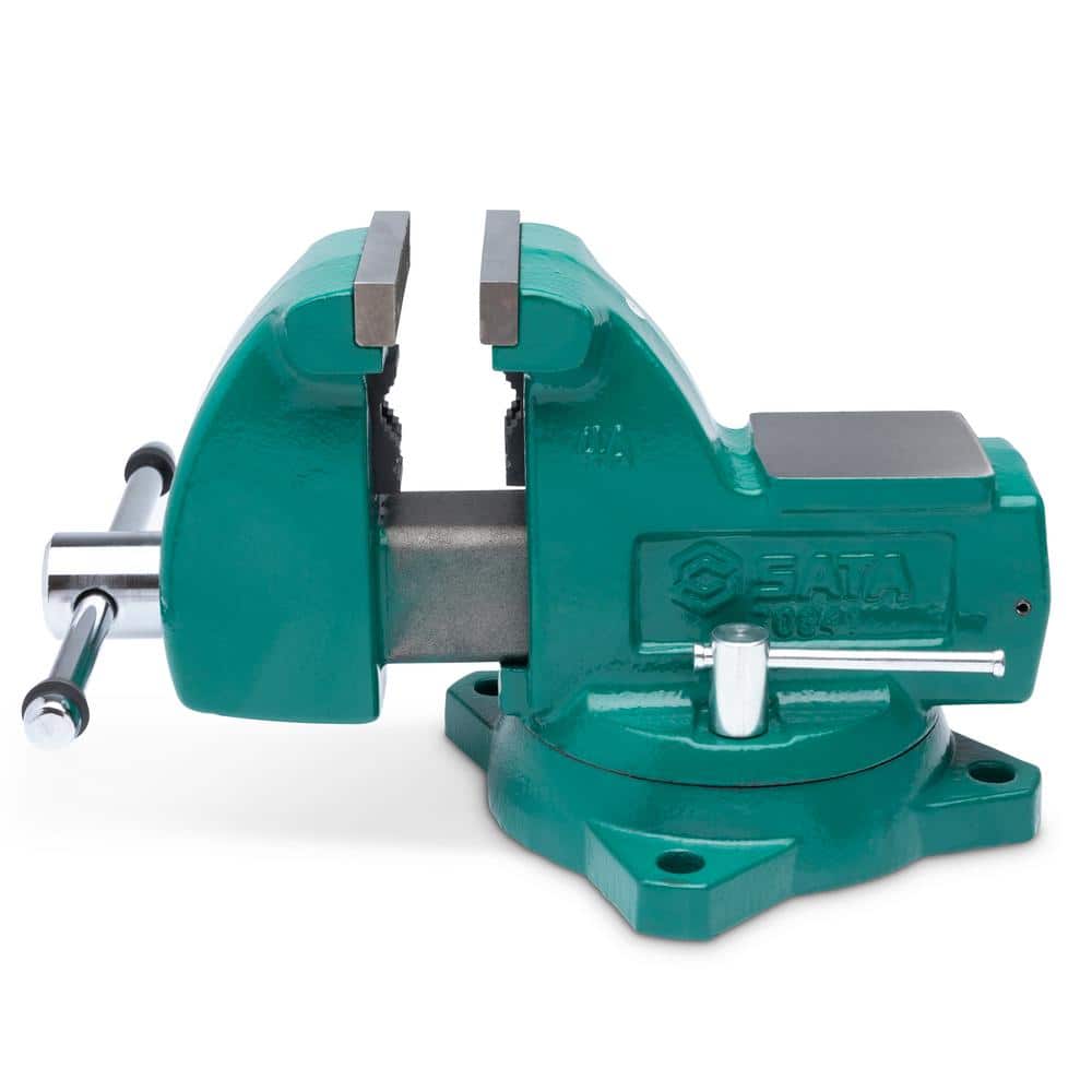 SATA 4 in. Heavy Duty Bench Vise with Swivel Base ST70841SC The Home