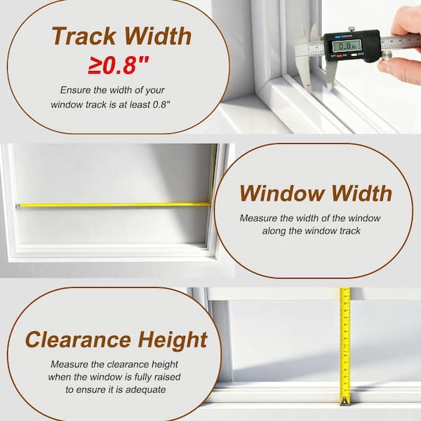 BOZTIY Cat Door for Window Aluminum Windows Cat Door Insert Window