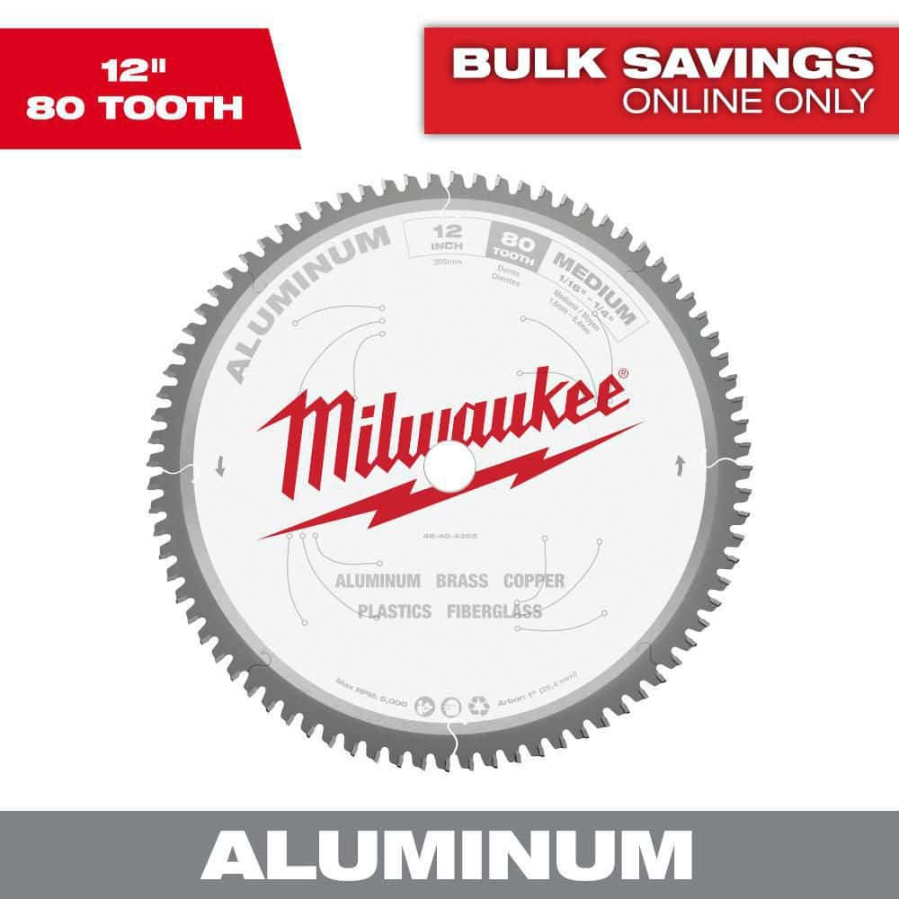 12 in. x 80 Carbide Teeth Aluminum Cutting Circular Saw Blade price history on PriceWatchPro
