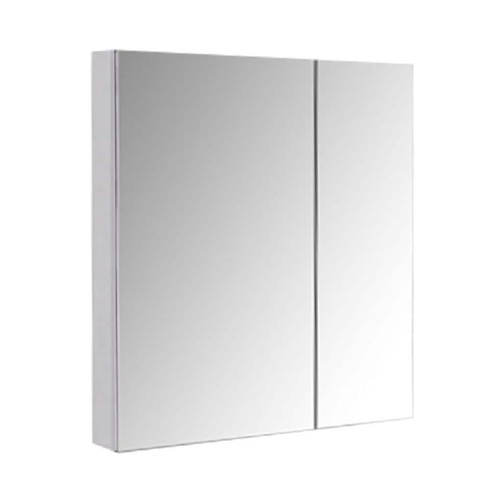 Xspracer Victoria 30 in. W x 26 in. H Large Rectangular Silver