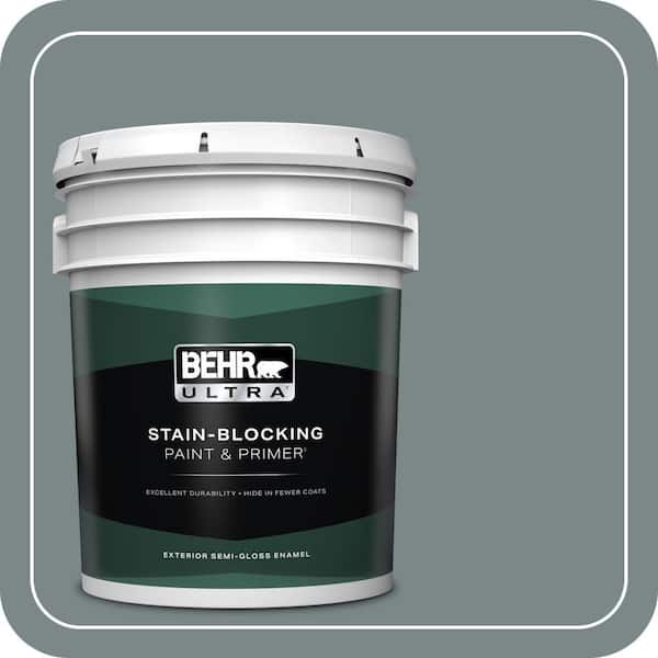BEHR ULTRA 5 gal. #730F-5 Nature Retreat Semi-Gloss Enamel Exterior Paint & Primer