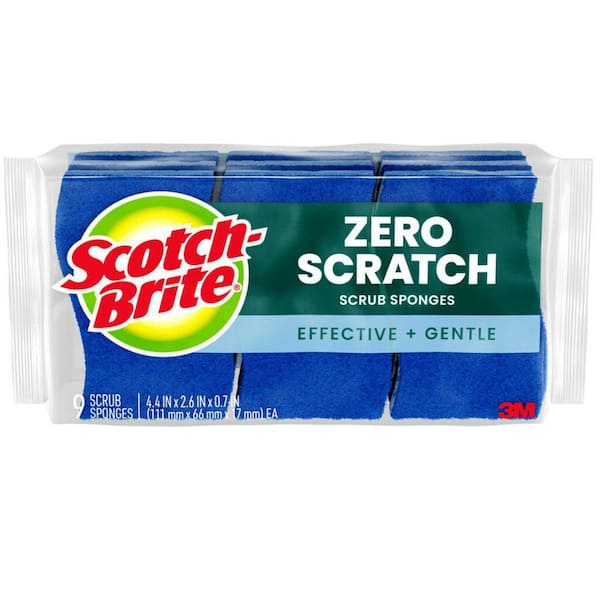 Zero Scratch Scrub Sponge (9-Pack)