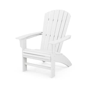 Yacht Club Classic White Curveback Plastic Adirondack Chair