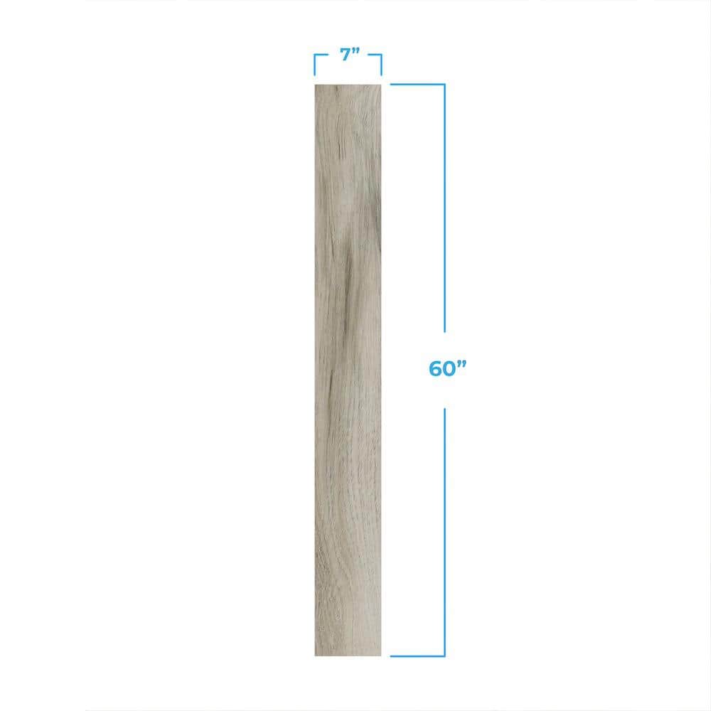 Extra Long Fortified Stone Hickory Look Vinyl Plank Flooring