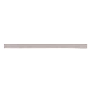 Universal Light Gray 1/2 in. x 12 in. Glossy Cast Stone Pencil Liner Wall Tile Trim (5 Linear Foot/ Case)