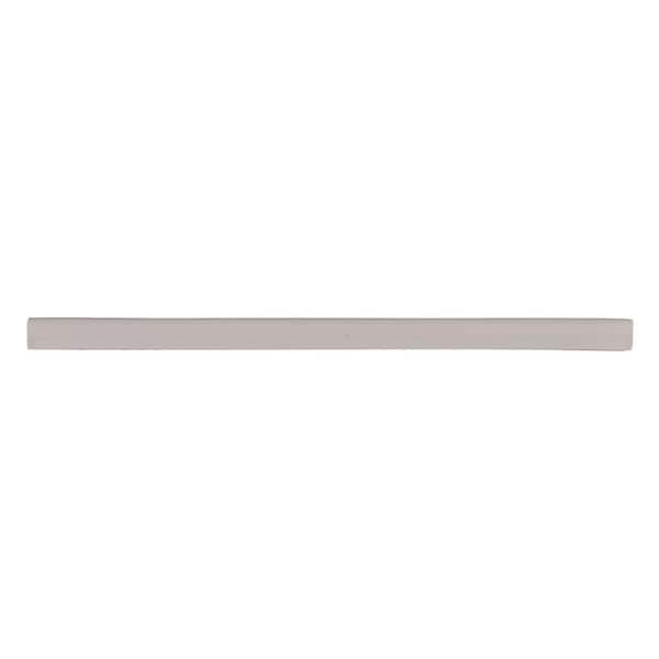 Niche Tiles Universal Light Gray 1/2 in. x 12 in. Glossy Cast Stone Pencil Liner Wall Tile Trim (5 Linear Foot/ Case)