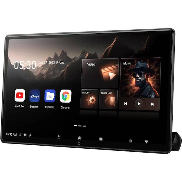 15.6 Inch Android Car Headrest Monitor with Touch Screen, WiFi, Bluetooth, HDMI, USB