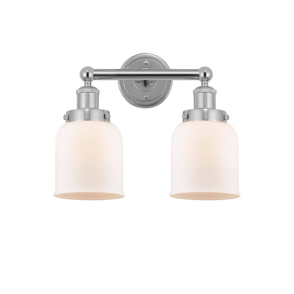 Bell 15.5 in. 2-Light Polished Chrome Vanity Light with Glass Shade price history on PriceWatchPro