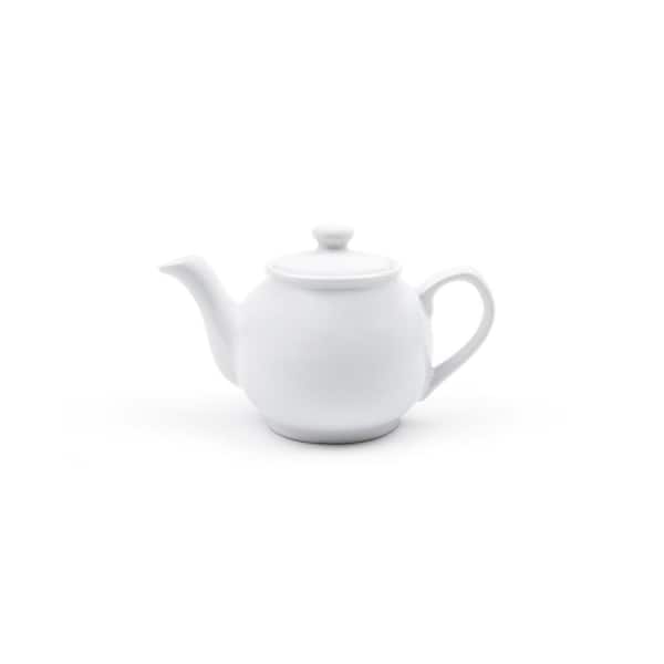 Fox Run White Earthenware Teapot, Ceramic, 10 Cups