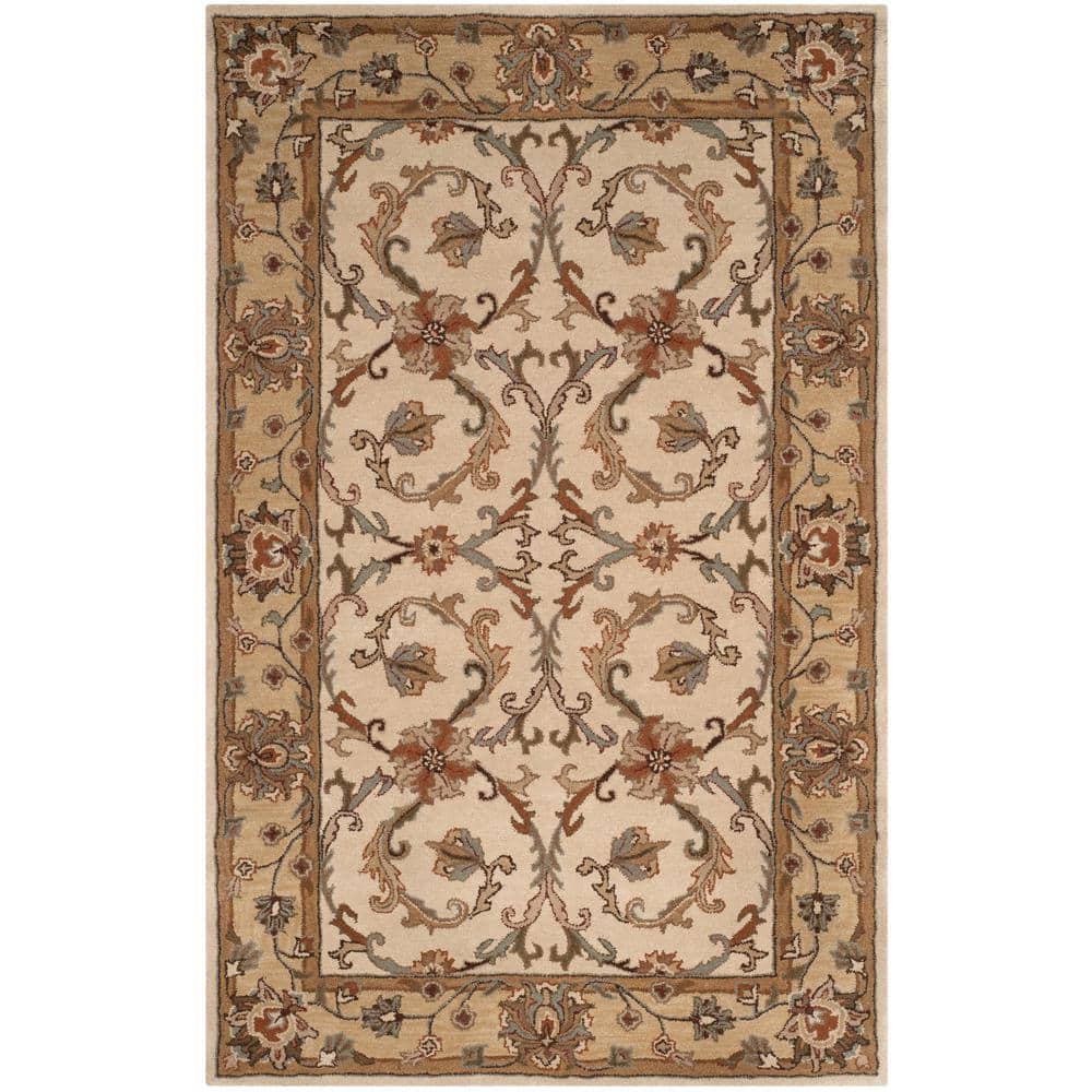 Heritage Ivory Hand-Tufted Wool Area Rug 47"x5"