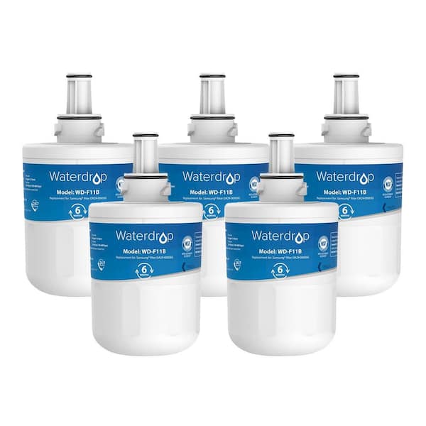WD-DA29-00003G Refrigerator Water Filter, Replacement for Samsung DA29-00003G, DA29-00003B, Aqua-Pure Plus, 5 Packs