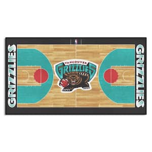 NBA Retro Vancouver Grizzlies Teal 2 ft. x 4 ft. Court Area Rug