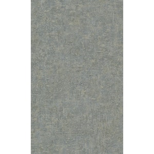 Blue Natural Scratched Rock Plain Printed Non-Woven Non-Pasted Textured Wallpaper 57 sq. ft.