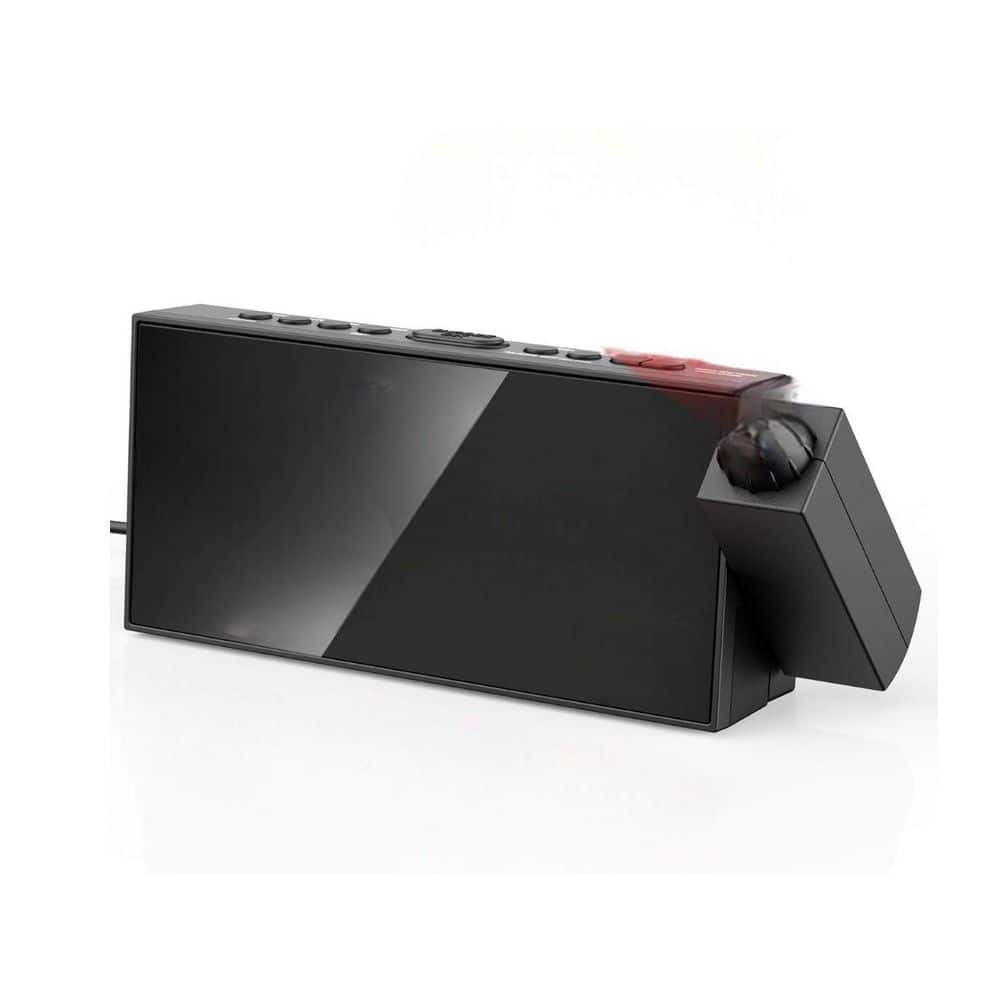 Digital Projection Alarm Clock with 180° Rotatable Projector, LED Display and 5-Level Dimmer in Red price history on PriceWatchPro