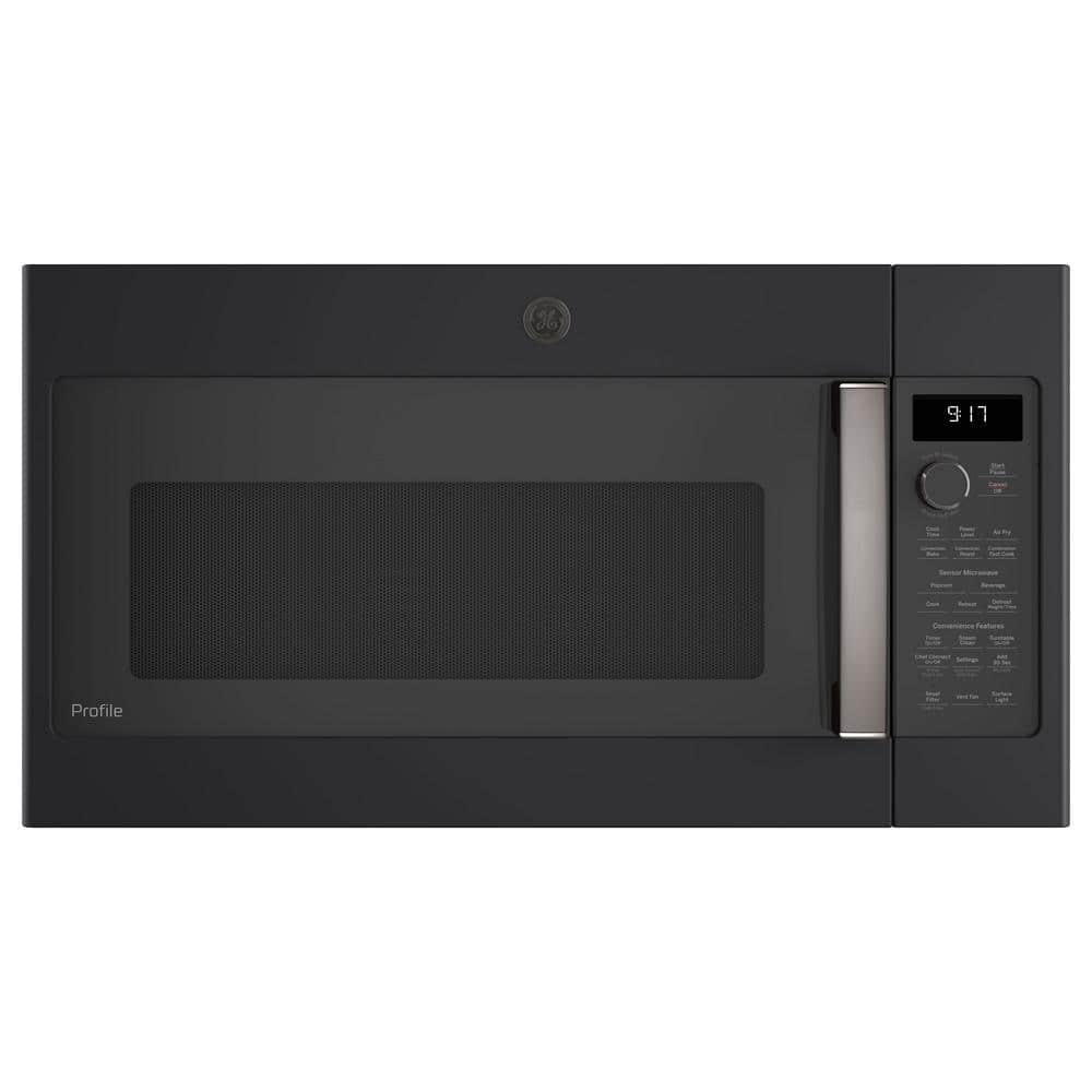 Profile 1.7 cu. ft. Over the Range Microwave in Black Slate with Air Fry
