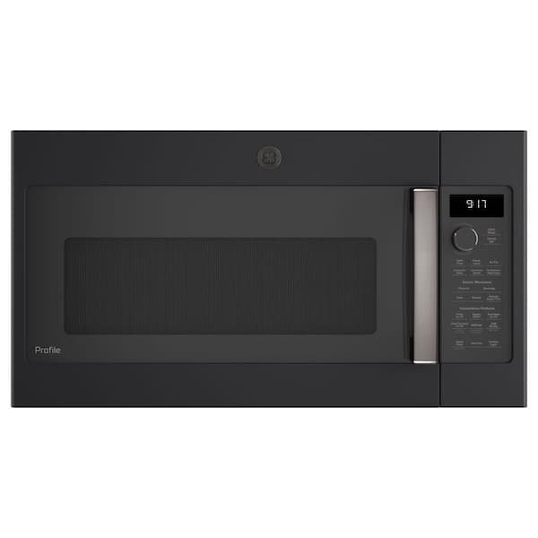GE Profile 1.7 cu. ft. Over the Range Microwave in Black Slate with Air Fry