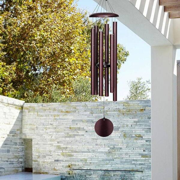 38 in. H Aluminum Wind Chimes for Outside G08Y91NL37 - The Home Depot