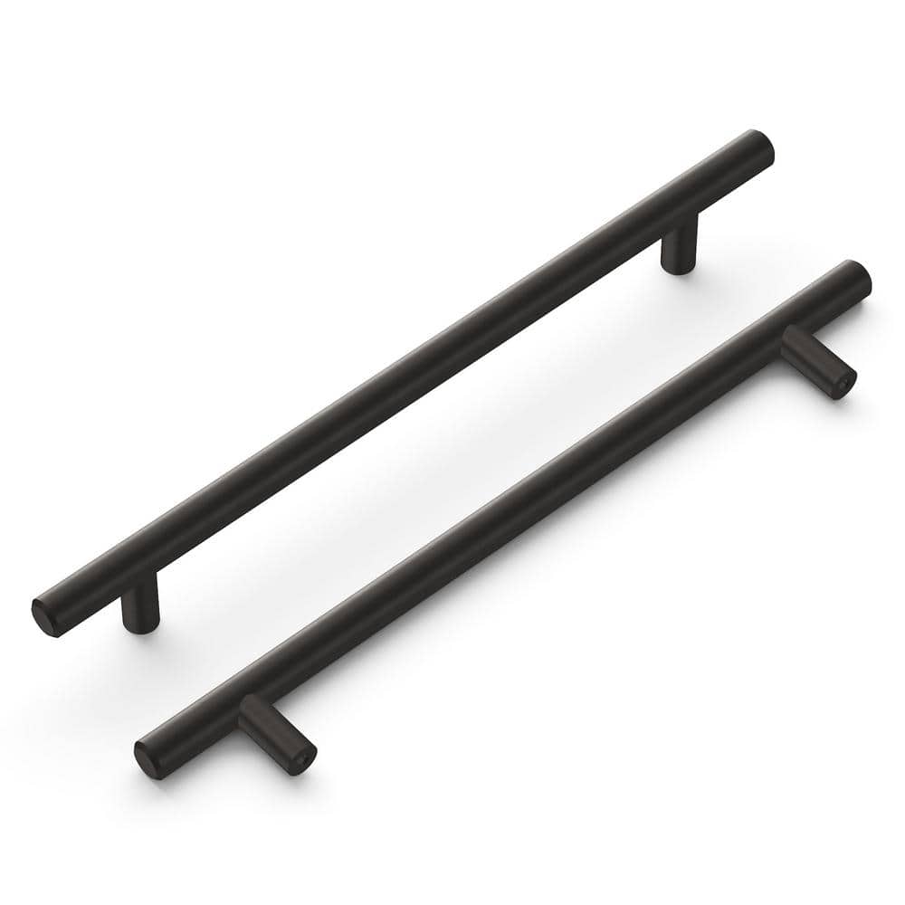 Bar Pulls Collection Pull 7-9/16 in. (192mm) Center to Center Brushed Black Nickel Cabinet Bar Pull price history on PriceWatchPro