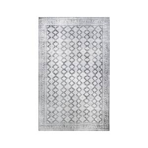 Remi Charcoal 3 ft. 6 in. x 5 ft. 6 in. Modern Geometric Diamonds Polyester Area Rug