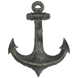 22 in. x 17.5 in. Ahoy There Maritime Anchor Wall Sculpture