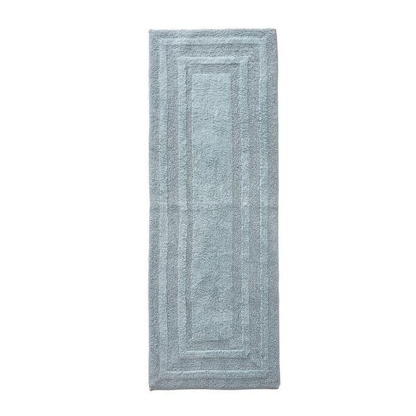 Logan Green 22 in. x 60 in. Solid Cotton 1-Piece Runner Rug